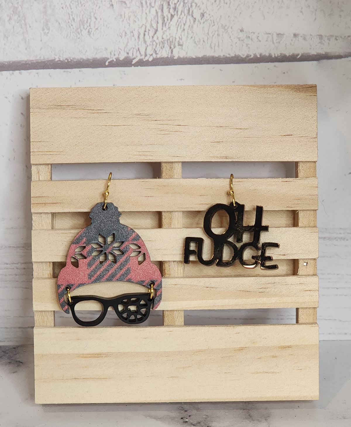 Oh Fudge Christmas Earrings