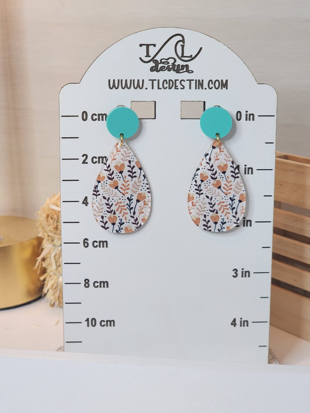 Floral Acrylic Earrings