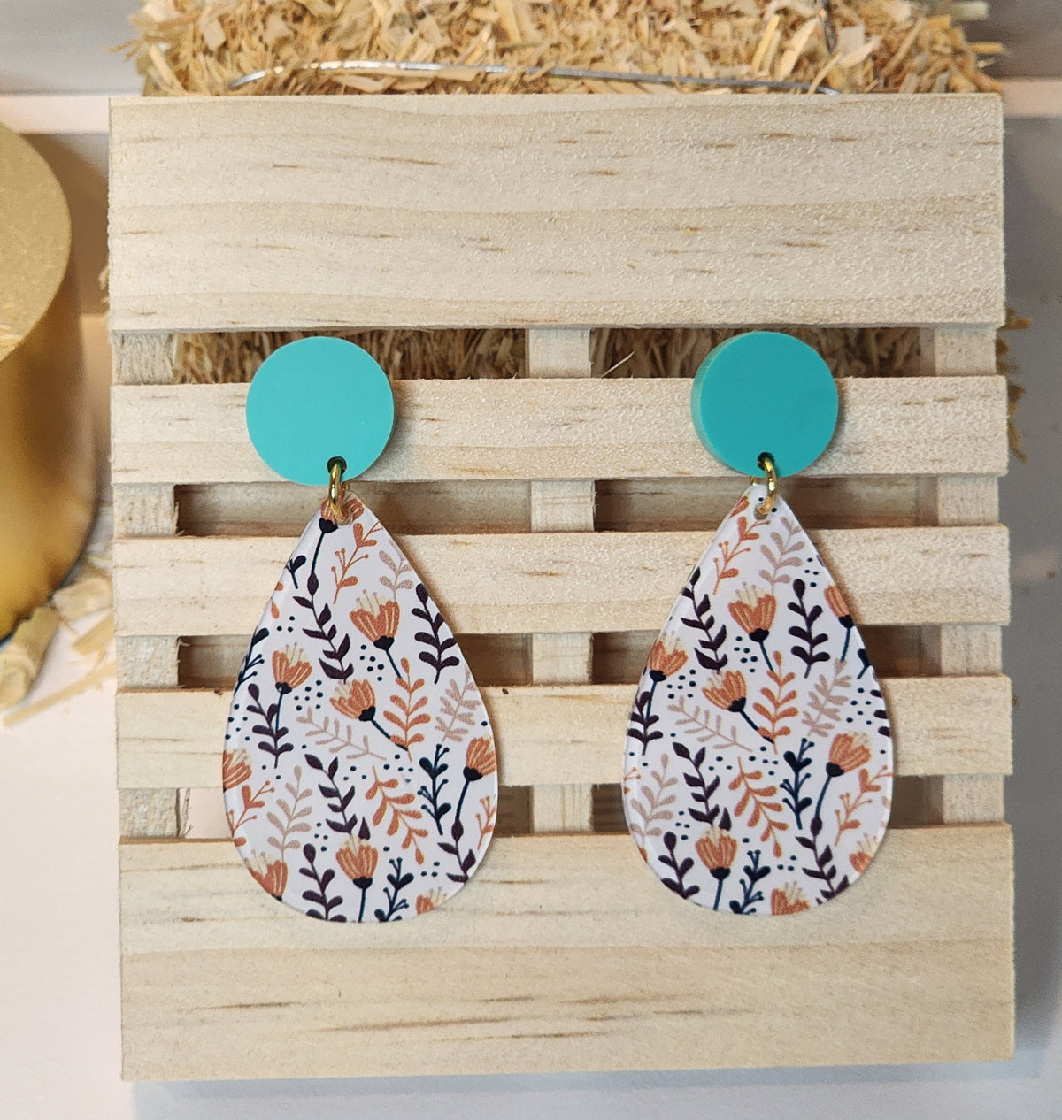 Floral Acrylic Earrings