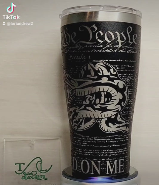 Don't Tread on Me 30 oz tumbler