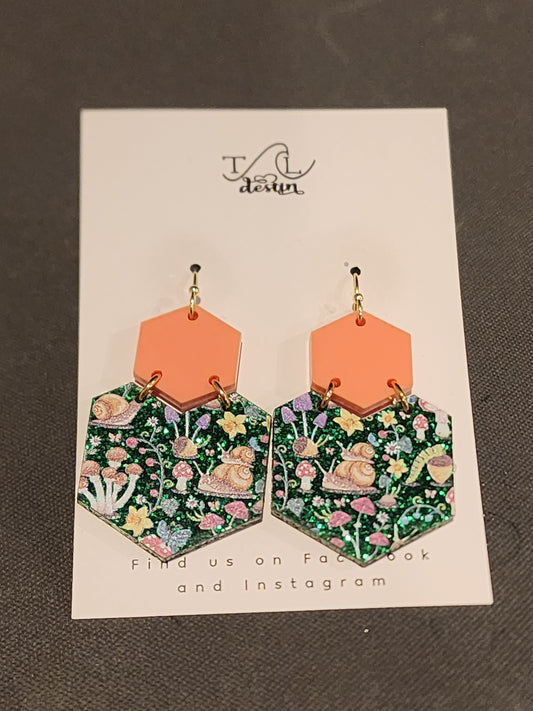Whimsical Mushroom Earrings