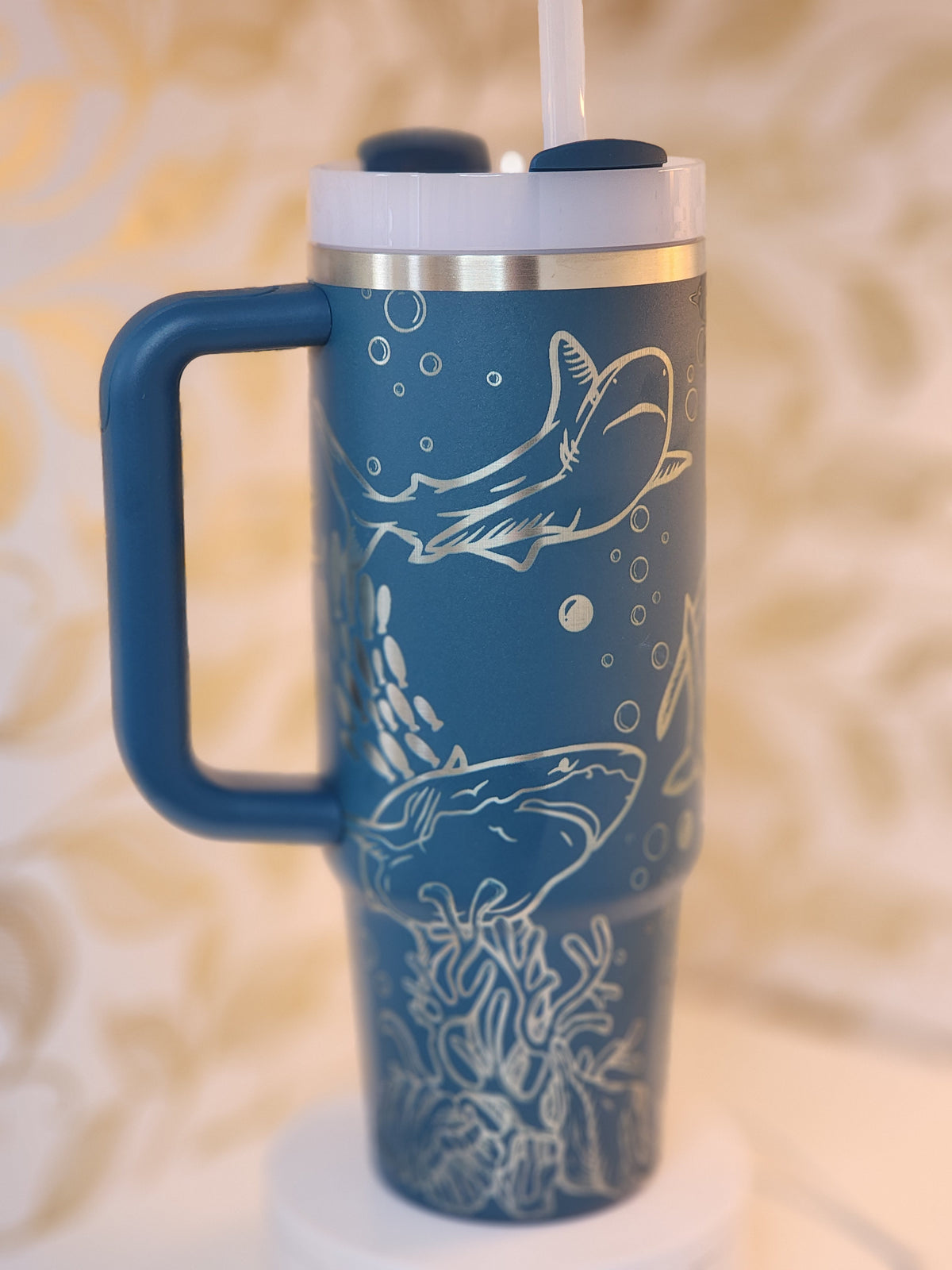 30 oz Shark Engraved Stanley