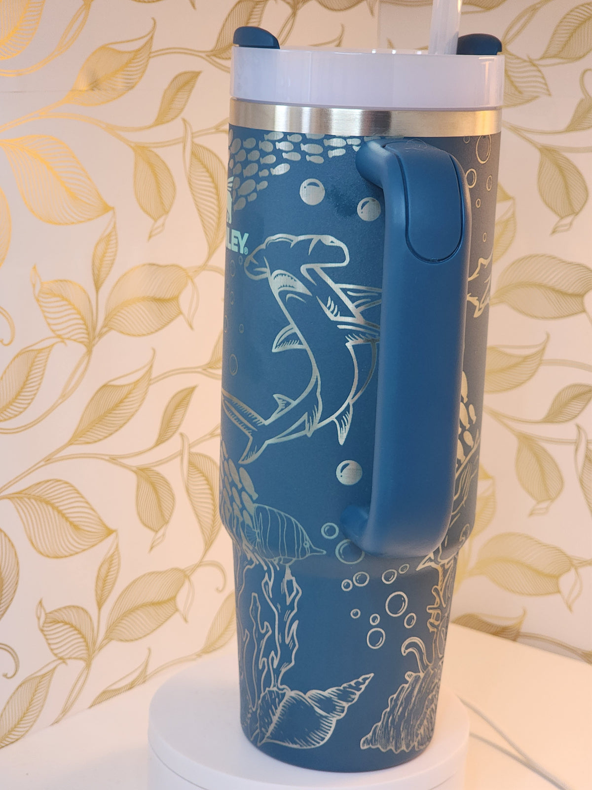 30 oz Shark Engraved Stanley