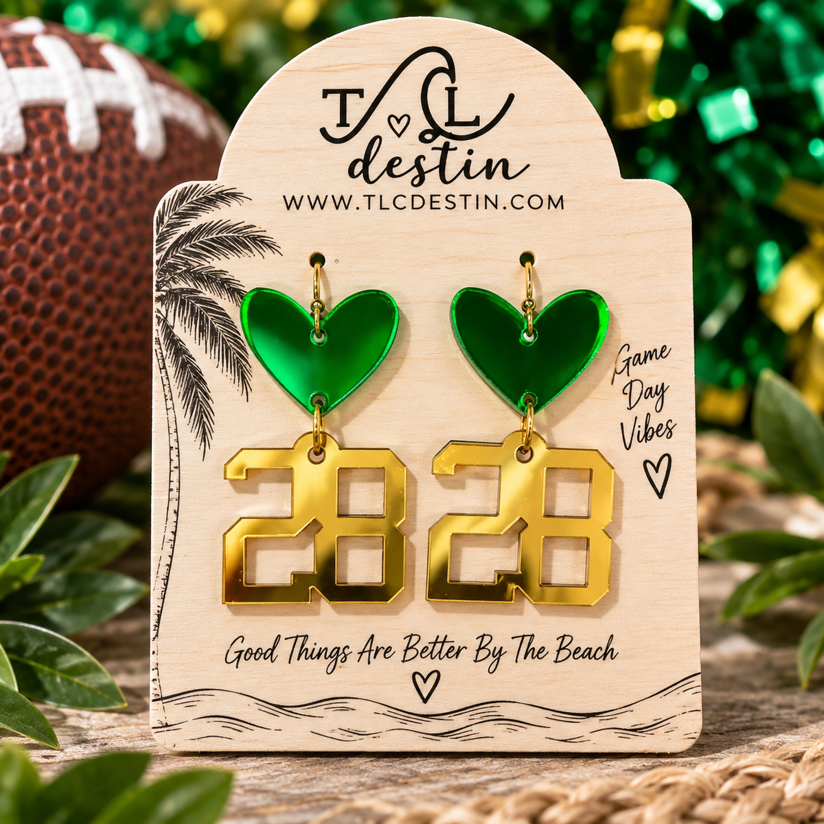 Gameday Jersery Number Earrings