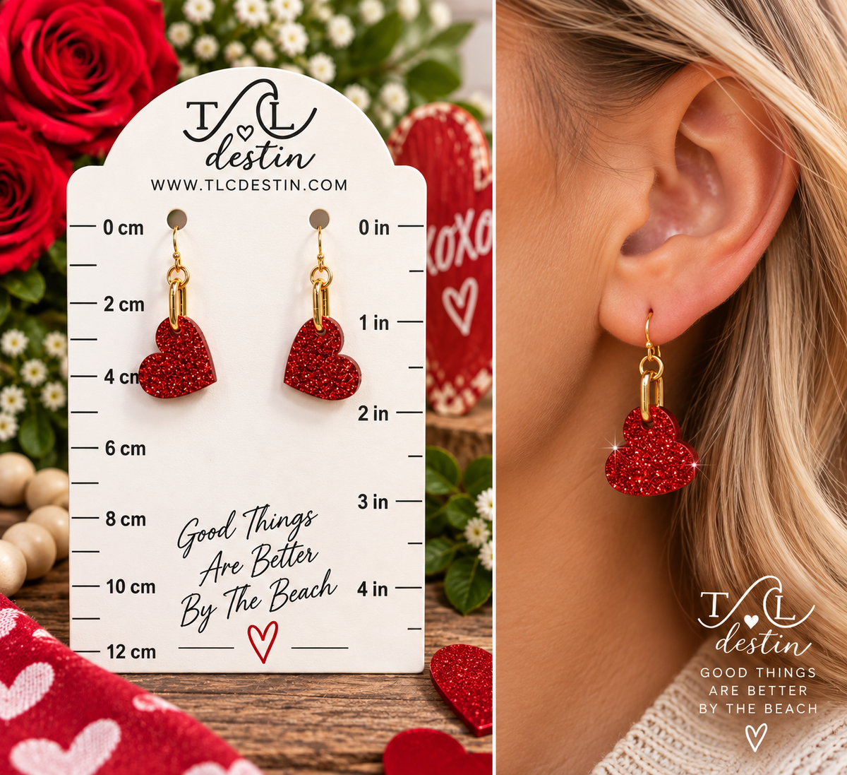 Paperclip Heart Earrings