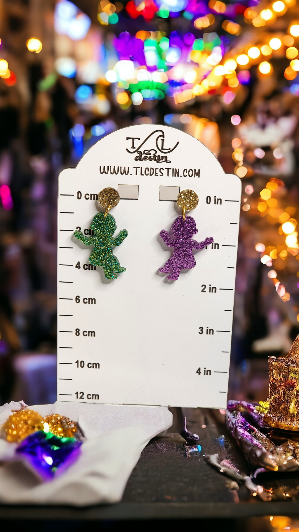 Mardi Gras Earrings