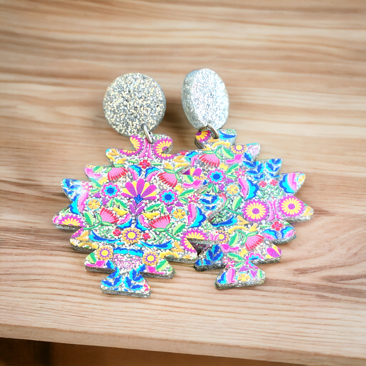 Aztec Acrylic Earrings