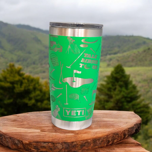 20 oz Golf Yeti tumbler