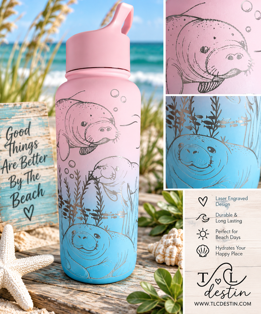 SM 32 oz Manatee Tumbler