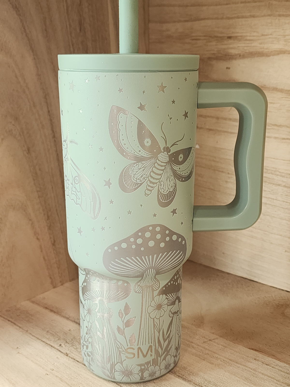 SM sage green tumblers