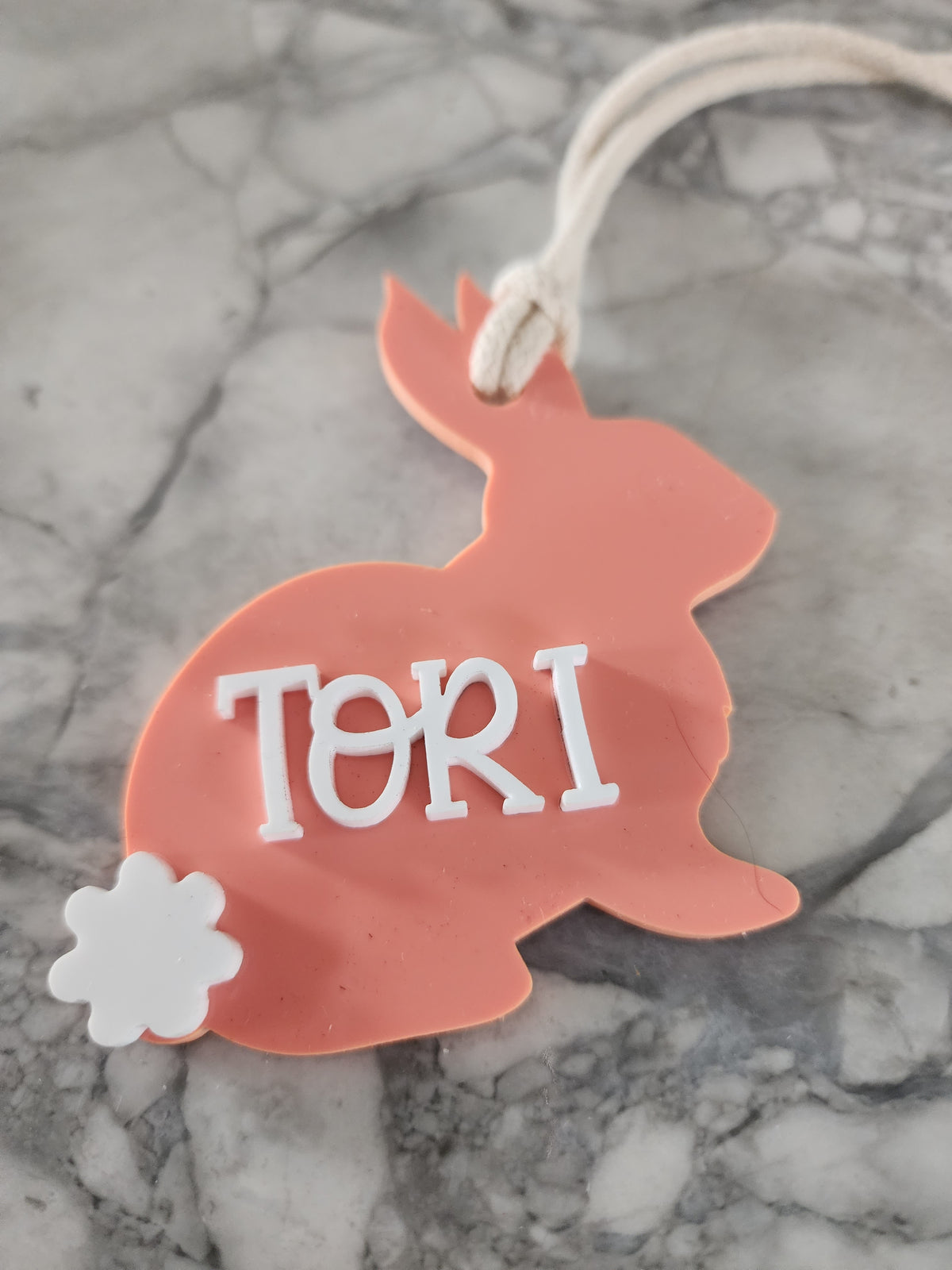 Easter basket bunny tags