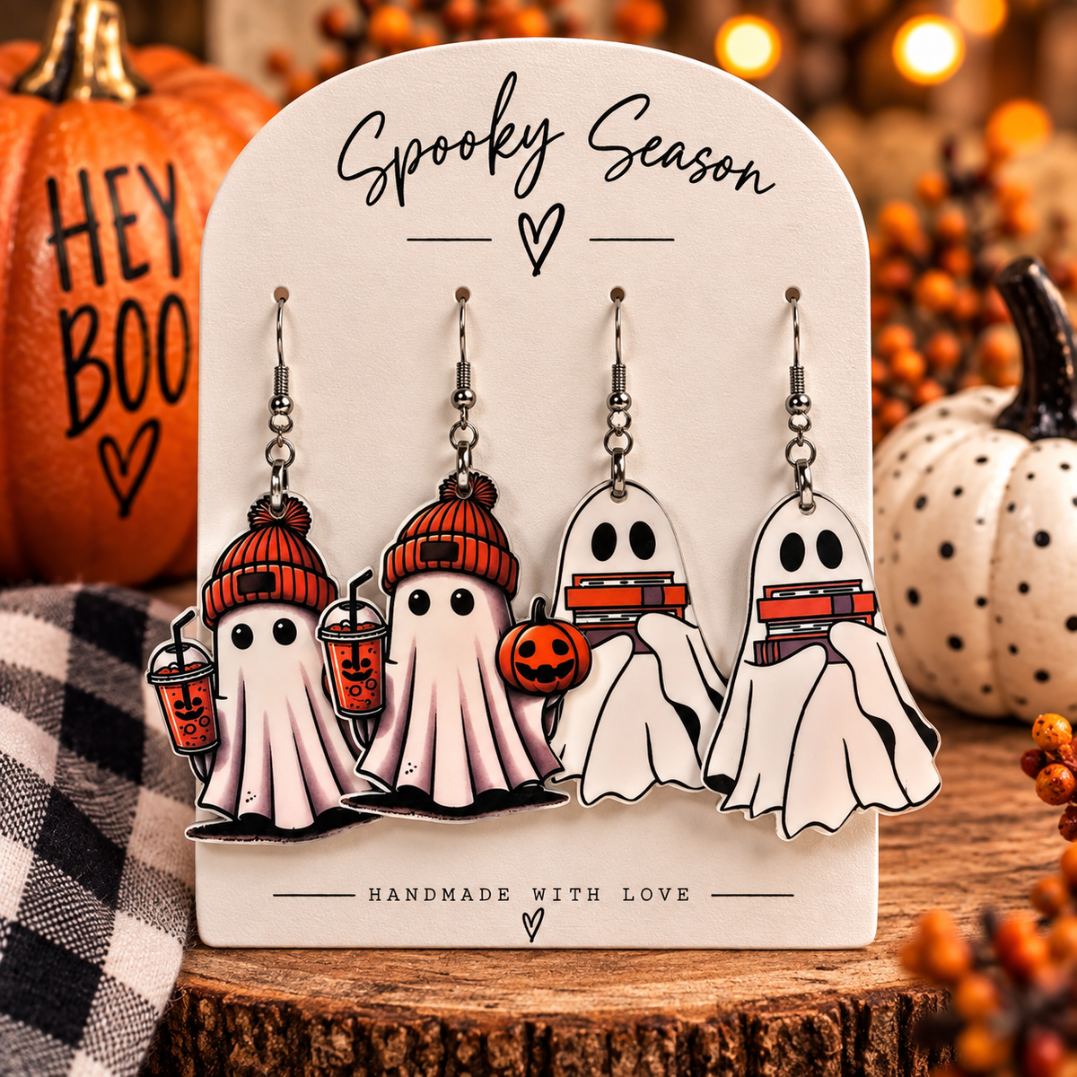 BOOgie Ghost Earrings