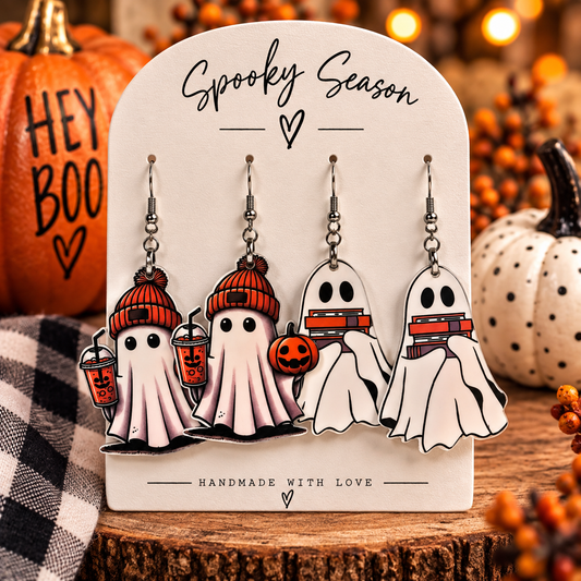 BOOgie Ghost Earrings