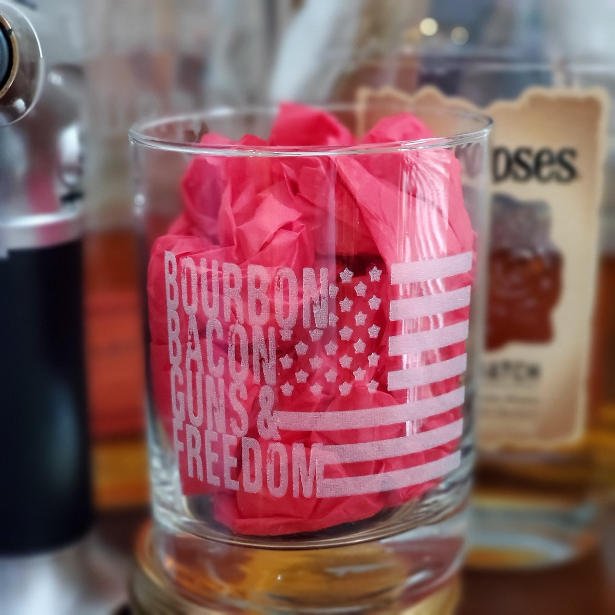 Bourbon "freedom" glass