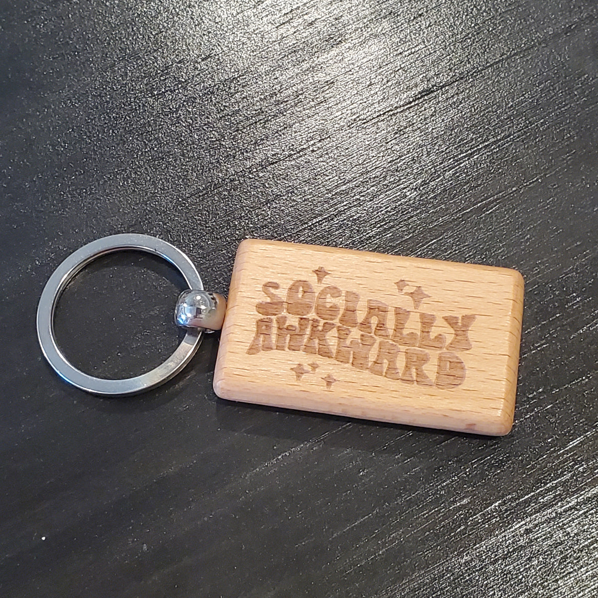Socially Awkward keychain