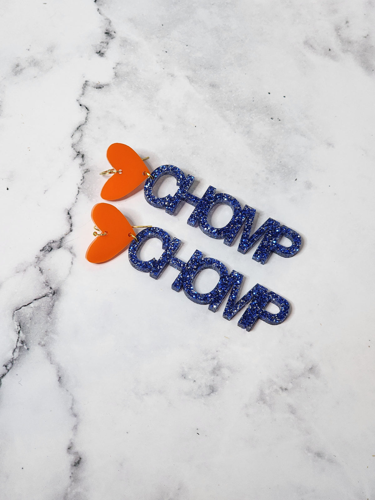 Orange and blue gameday Earrings