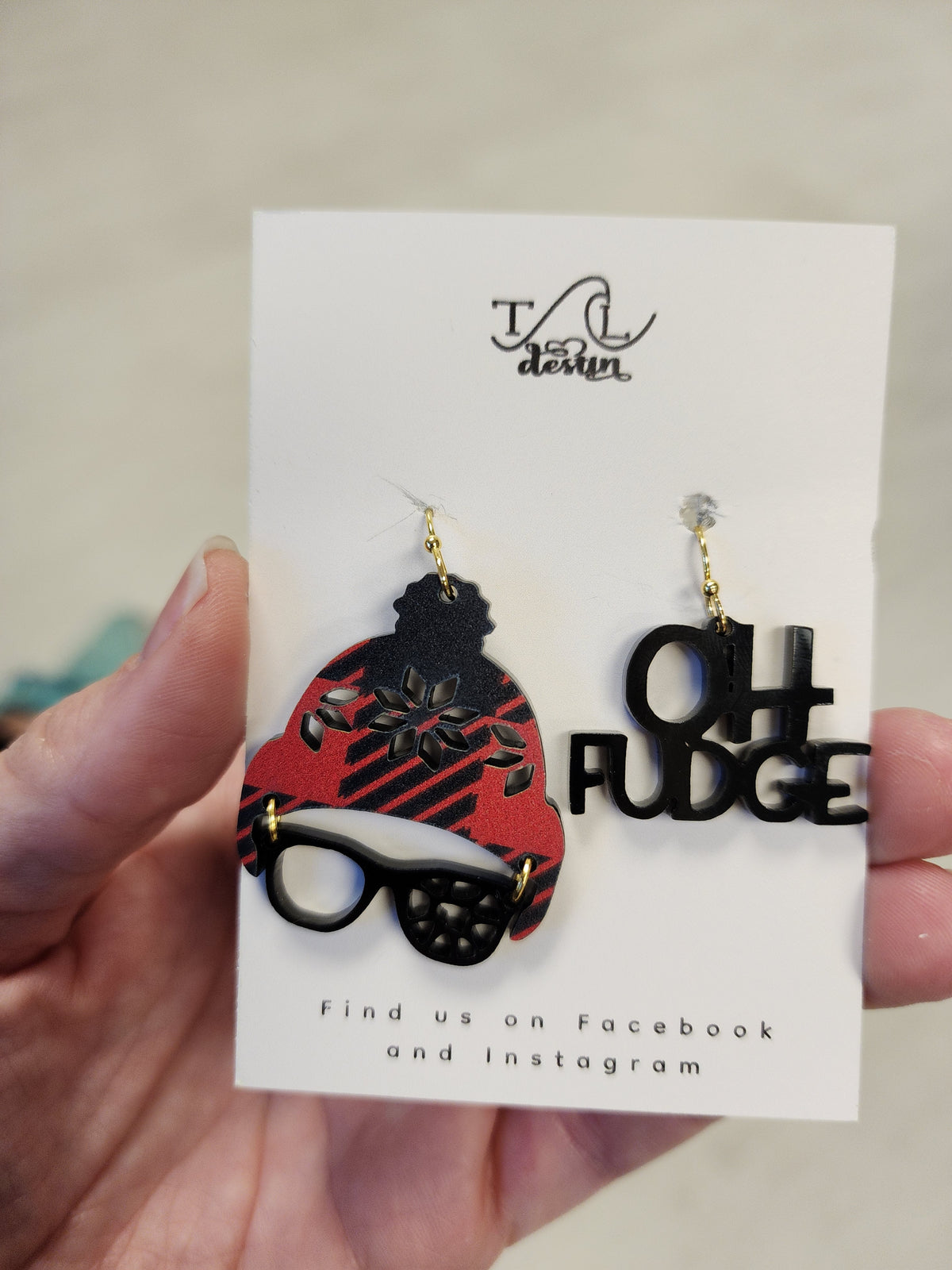 Oh Fudge Christmas Earrings