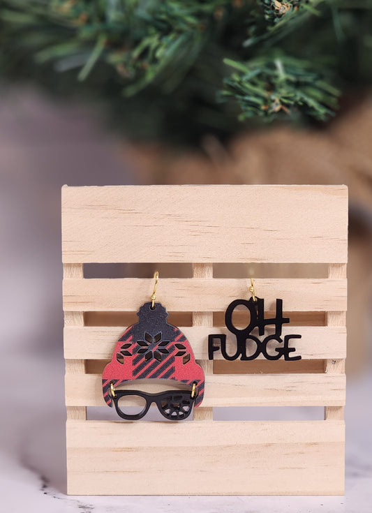 Oh Fudge Christmas Earrings